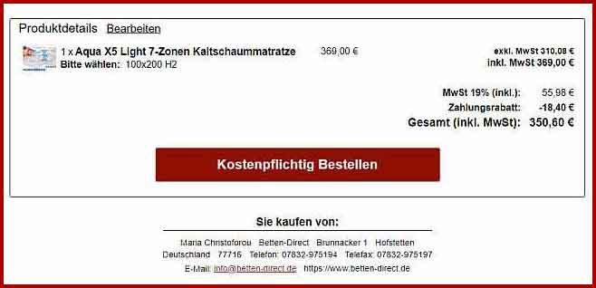 Auf Kostenpflichtig bestellen klicken um die Bestellung abzuschließen