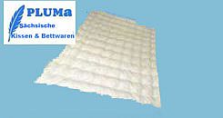 Sommer Daunendecke 135x200, 250 g, 100% weiße Sächsische neue Daunen, 100er Qualitäts-Einschütte Cotton, 100% Baumwolle
