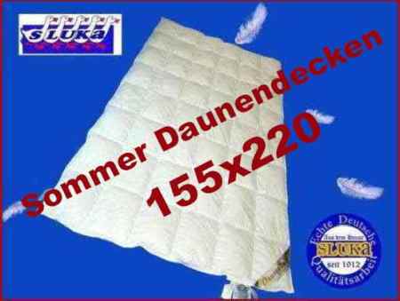 Leichte Sommer Daunendecken 155x220