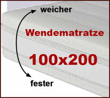 Orthopdische Wendematratze 100x200 2 Hrtegraden